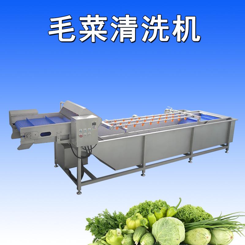大型葉菜清洗機可將葉菜表面的污垢、沙粒和雜質徹底清除